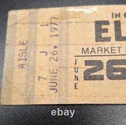 Elvis Presley Concert Ticket Stub, Last Live Performance 6 /26 / 1977
