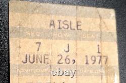 Elvis Presley Concert Ticket Stub, Last Live Performance 6 /26 / 1977