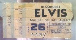 Elvis Presley Concert Ticket Stub, Last Live Performance 6 /26 / 1977