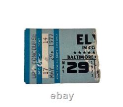 Elvis Presley Concert Ticket Stub May 29 1977 Baltimore Civic Center Genuine