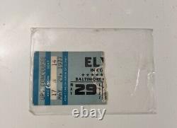 Elvis Presley Concert Ticket Stub May 29 1977 Baltimore Civic Center Genuine