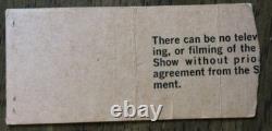 Elvis Presley Concert Ticket Stub Milwaukee Arena Wed. June 14 1972 Milw. Wis