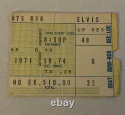 Elvis Presley Concert Ticket Stub -November 11,1971 Cincinnati Gardens Ohio
