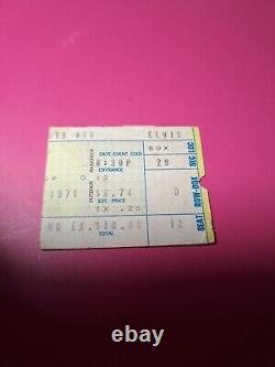 Elvis Presley Concert Ticket Stub -November 11,1971 Cincinnati Gardens Ohio