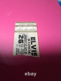 Elvis Presley Concert Ticket Stub-Oct. 26,1976 University Dayton, Ohio