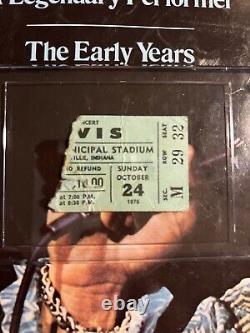 Elvis Presley Concert Ticket Stub Robert's Stadium, Evansville, Indiana 1976