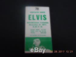 Elvis Presley December 31, 1975 Concert Ticket Stub Pontiac Silverdome