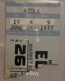 Elvis Presley Final Concert June 2 1977-The Final Curtain-Last Show Ticket Stub