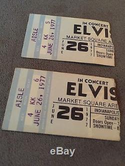 Elvis Presley Final Concert Ticket Stubs