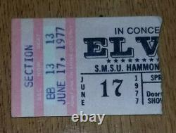 Elvis Presley- June 17 1977 RARE Concert Ticket Stub -First of last nine shows