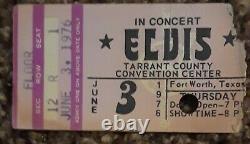 Elvis Presley June 3, 1976 Concert Ticket Stub, Photos and News Article