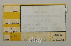 Elvis Presley June 5th, 1976 Concert Ticket Stub (Atlanta, GA-Omni) withPhoto Book