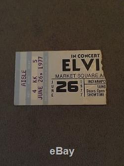 Elvis Presley Last Concert Ticket Stub