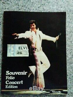 Elvis Presley Last Concert Ticket Stub With Souvenir Album