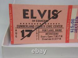 Elvis Presley Last scheduled Concert Ticket Stub 1977 aug. 17,- Portland, Maine