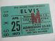 Elvis Presley Original 1973 Concert Ticket Stub Fresno, Ca Ex++