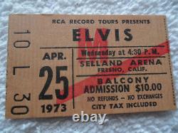 Elvis Presley Original 1973 CONCERT TICKET Stub Fresno, CA EX++