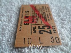 Elvis Presley Original 1973 CONCERT TICKET Stub Fresno, CA EX++