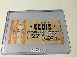 Elvis Presley Original Concert Ticket Stub August 27, 1976 San Antonio