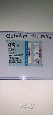 Elvis Presley Original Concert Ticket Stub Kalamazoo, MI October 21 1976