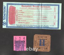 Elvis Presley Original Concert Ticket Stub & Parking 3/11/74 Hampton Roads Va