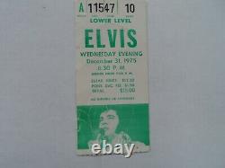 Elvis Presley Original Concert Ticket Stub Pontiac, MI December 31, 1975 NYE