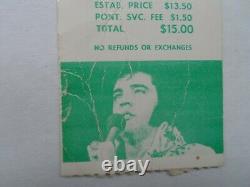 Elvis Presley Original Concert Ticket Stub Pontiac, MI December 31, 1975 NYE