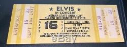 Elvis Presley Original Concert Ticket Stub Sept. 16, 1977 Terra Haute, Indiana
