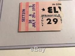 Elvis Presley Original Concert Ticket Stub Springfield, MA 1976