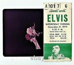 Elvis Presley Original Concert Ticket Stub/photo Pontiac, MI Dec 31, 1975