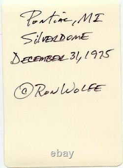 Elvis Presley Original Concert Ticket Stub/photo Pontiac, MI Dec 31, 1975