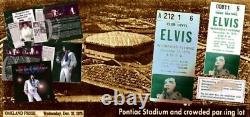 Elvis Presley Original Concert Ticket Stub/photo Pontiac, MI Dec 31, 1975