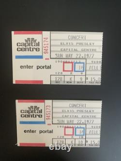 Elvis Presley-RARE Concert Ticket Stubs from 1977 withoriginal concert envelope