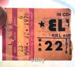 Elvis Presley Rare 1976 Concert Ticket Stub St. Louis Missouri Kiel Auditorium