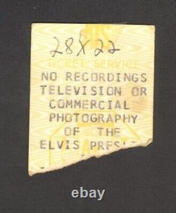 Elvis Presley Rare Original Concert Ticket Stub 12/31/76 Pittsburgh CIVIC Arena