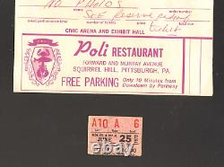 Elvis Presley Rare Original Concert Ticket Stub 6/25/73 Pittsburgh CIVIC Arena