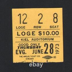 Elvis Presley Rare Original Concert Ticket Stub June 28 1973 Kiel Aud St. Louis