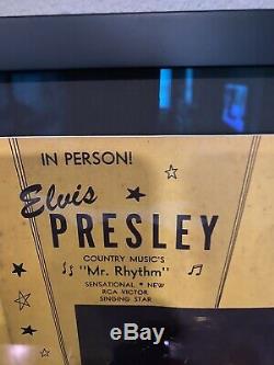 Elvis Presley Signed 1956 Mr Rhythm Souvenir Tour Program & Concert Ticket Stub