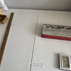 Elvis Presley Tin and Authentic Ticket Stub March 13, 1974 Greensboro Coliseum