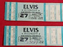 Elvis Presley Unused tickets stub from Aug 27 1977 concert that never happened