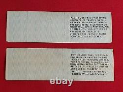 Elvis Presley Unused tickets stub from Aug 27 1977 concert that never happened