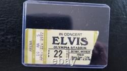 Elvis Presley Vintage April 22, 1977 Detroit Michigan Concert Ticket Stub