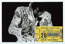 Elvis Presley Vintage Concert Ticket Stub/photo Mobile, Al June 20, 1973