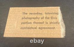 Elvis Presley concert ticket stub Greensboro North Carolina 1972! Elvis On Tour