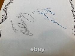 Elvis Presley signed 1956 concert program, with original ticket stubs, Rare