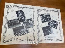 Elvis Presley signed 1956 concert program, with original ticket stubs, Rare