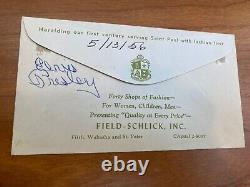 Elvis Presley signed 1956 concert program, with original ticket stubs, Rare