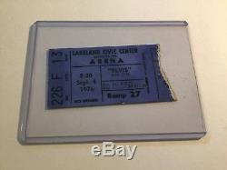 Elvis RARE Lakeland 1976 Concert Ticket Stub