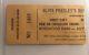 Elvis Rare 1956 Memphis Concert Ticket Stub Russwood Park