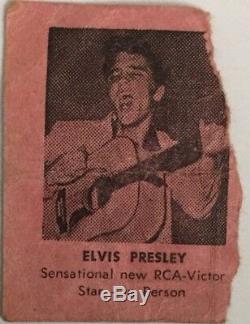 Elvis Tampa 1956 Concert Ticket Stub With Amazing Newspaper Article Rare